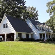 Foundry 7inch staggered shake with aluminum soffit, Fascia and Gutters